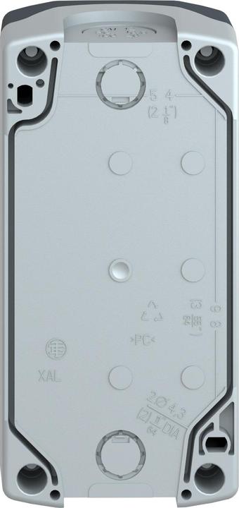 Produktbild Schneider Electric Tastergehäuse 22mm 3 Loch grau