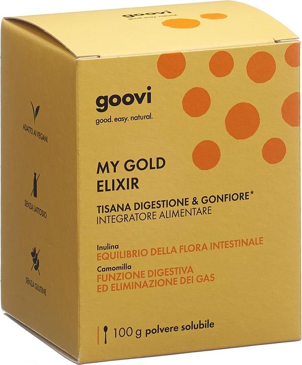 Produktbild Goovi MY GOLD ELIXIR Teeaufgusspulver präbiotisch italienisch Plv (1 Stück, Pulver, 159 g)