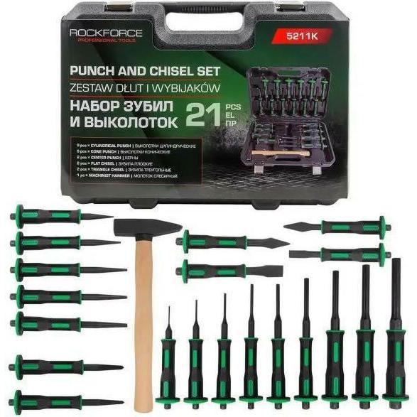 Rockforce, Timbro, Stempel- und Meisselset, 21-teilig.