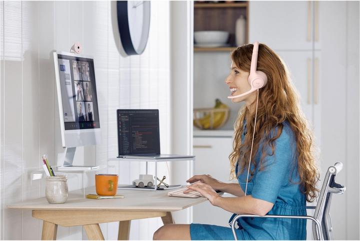 Produktbild Logitech Kabelgebundenes H390-Headset - ROSE - USB (Kabelgebunden, USB-A)