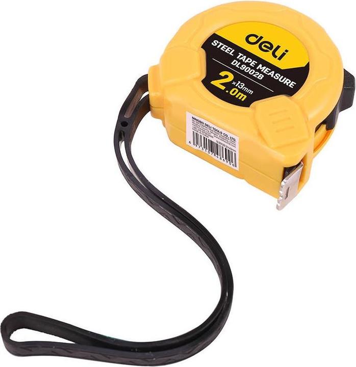 Actual product image Deli Tools Steel Measuring Tape 2m/13mm EDL9002B (yellow) (2 m)