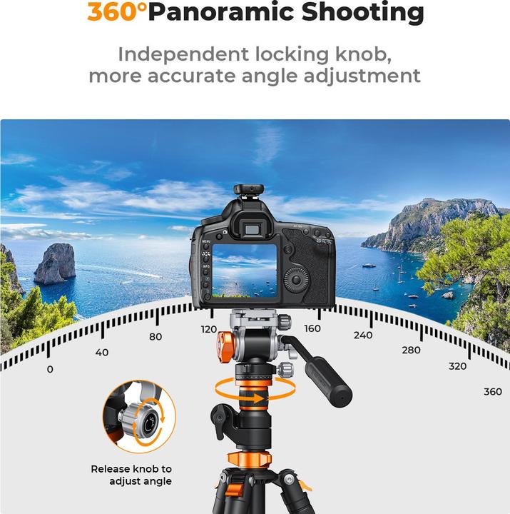 Produktbild K&F Concept FH-03 hydraulic Head with Handle (Videokopf)