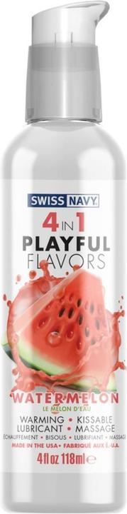 Immagine prodotto Swiss Navy 4 In 1 Lubrificante Al Gusto Anguria - 118ml (118 ml)