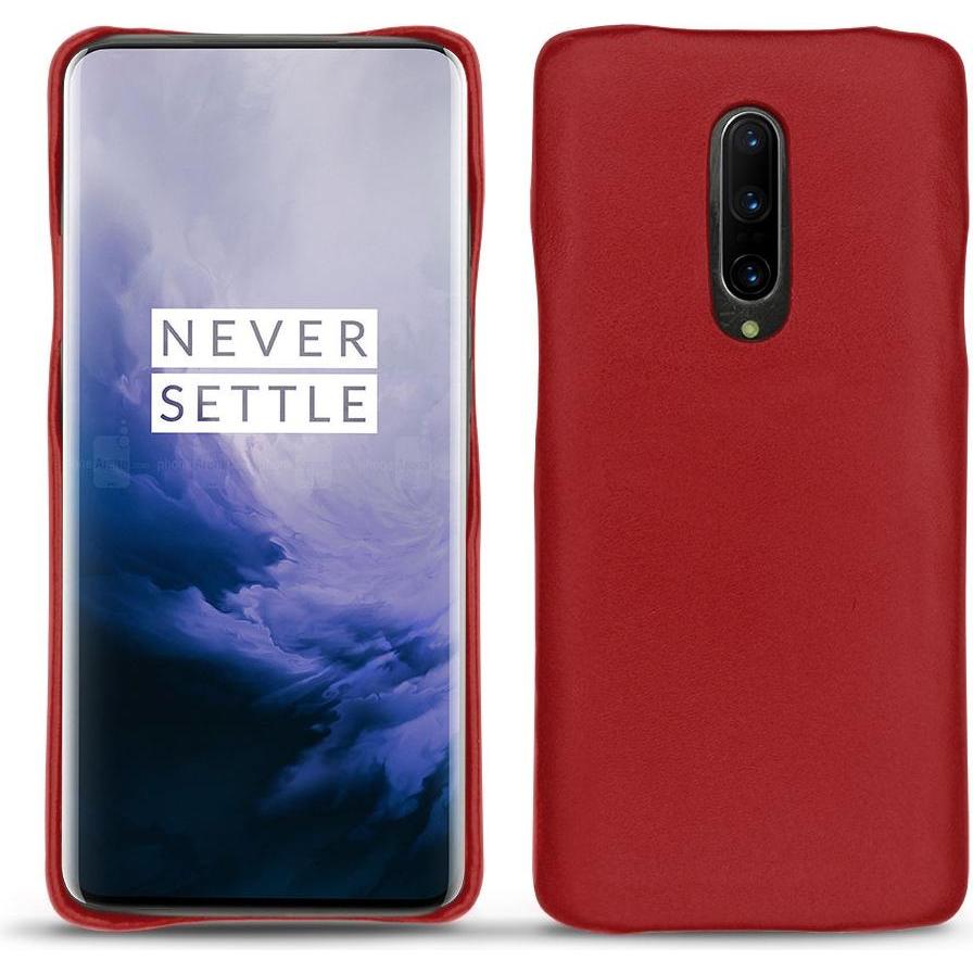Noreve Lederschutzhülle (OnePlus 7 Pro), Smartphone Hülle, Rot