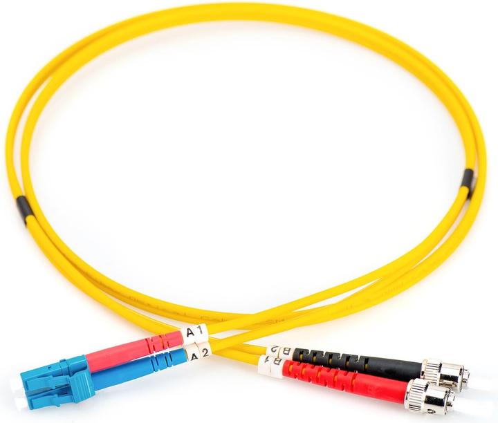 Image du produit Digitus Câble patch fibre optique LC vers ST OS2 monomode 09/125 duplex longueur 3m (CAT7, 3 m)
