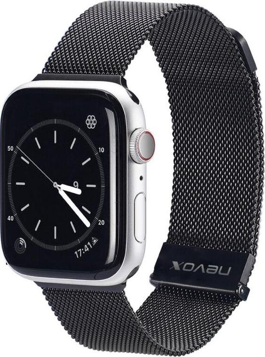 Produktbild Nevox Milanaise Armband f. Apple Watch 42mm bk (Edelstahl)