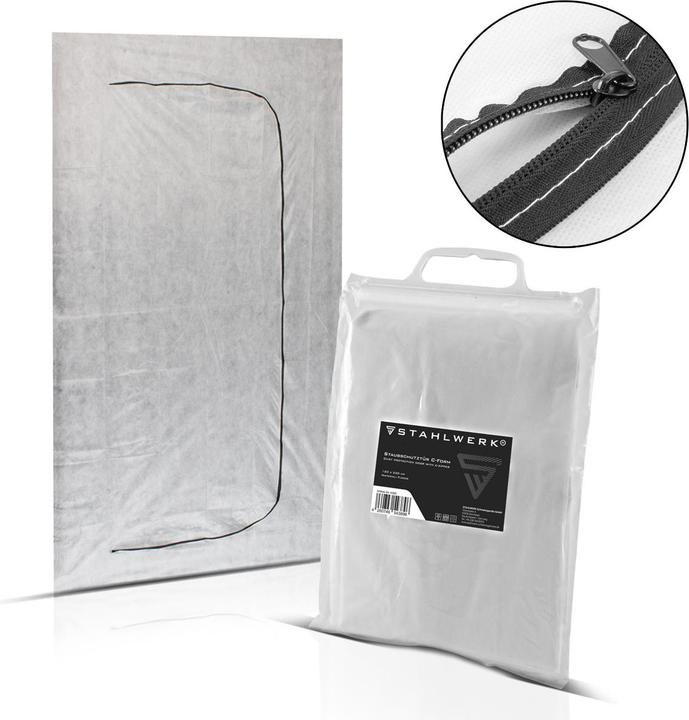 Actual product image Stahlwerk Dust Door C Shape Dust Door Dirt Trap Dust Curtain (Safety glasses case)