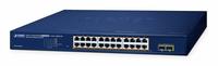 Produktbild Planet Switch Websmart 19" 24 ports Giga PoE +2 xSFP 260W (24 Ports)