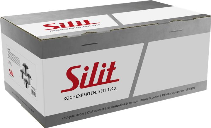 Produktbild Silit Topfset Induktion Kochtopfset 4tlg Glasdeckel Allicante Edelstahl (Pfannenset + Topfset, Edelstahl)
