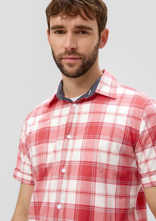 Immagine prodotto s.Oliver Hemd Kurzes Baumwollstretch-Hemd im Slim Fit (M)