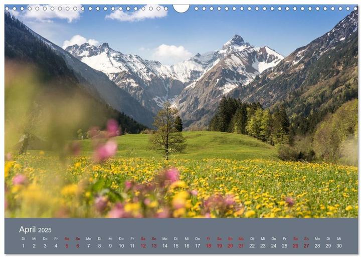 Produktbild Heimweh Allgu 2025 (Wandkalender 2025 DIN A3 quer), Monatskalender (A3)