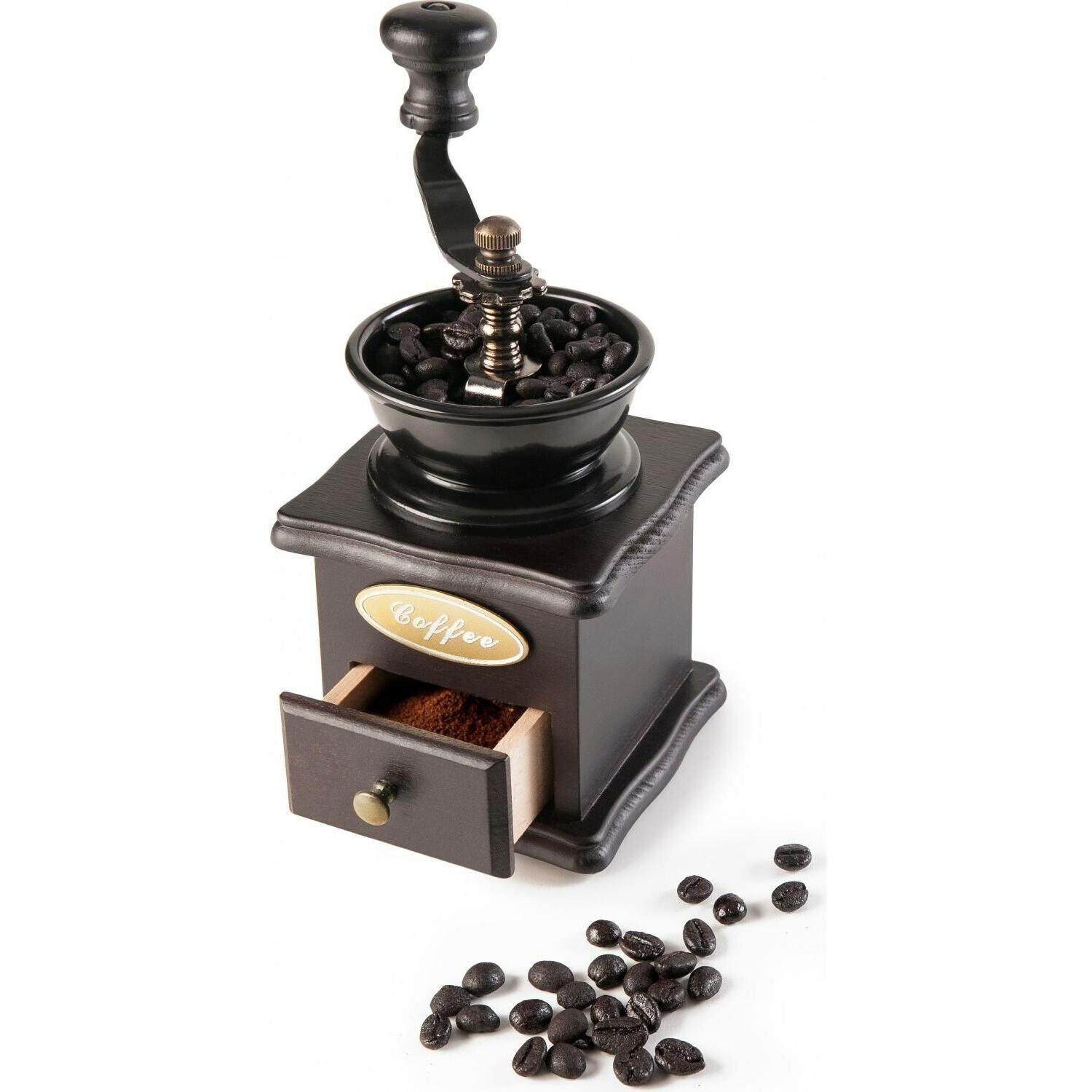 Ibili Kaffeemühle dunkel 10 x 10 cm Kaffeemühle für frisch gemahlenen Kaffee (IB-750710)