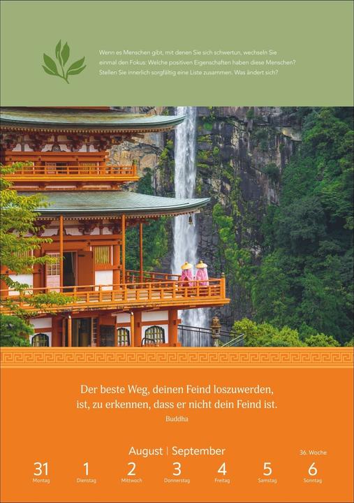 Actual product image Harenberg Wege der Achtsamkeit Wochen-Kulturkalender 2026 - Anregungen für jede Woche