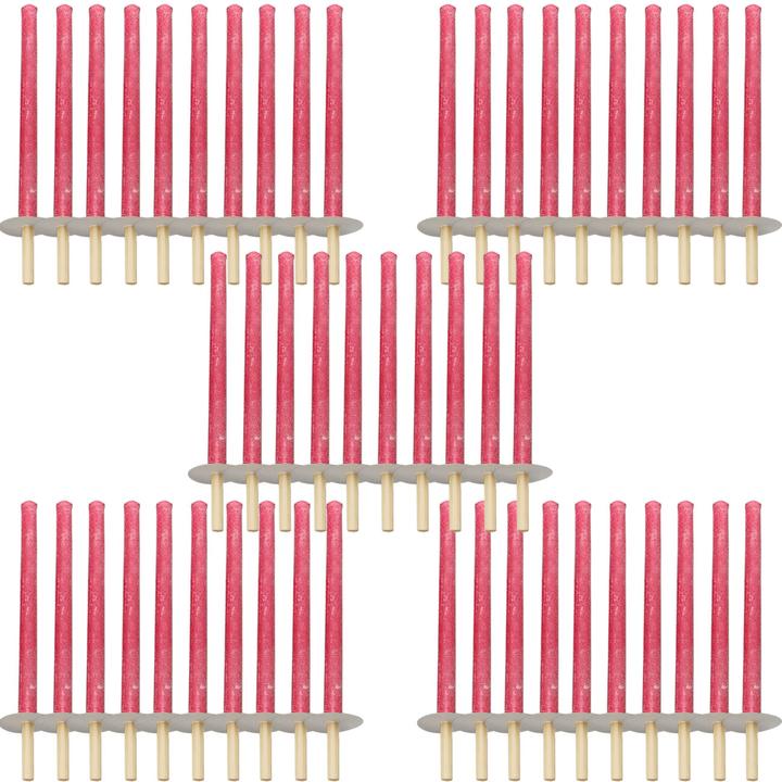 Actual product image Ströbel Set of 50 wax torches with wooden handle and hand protection plate, burning time approx. 75 min