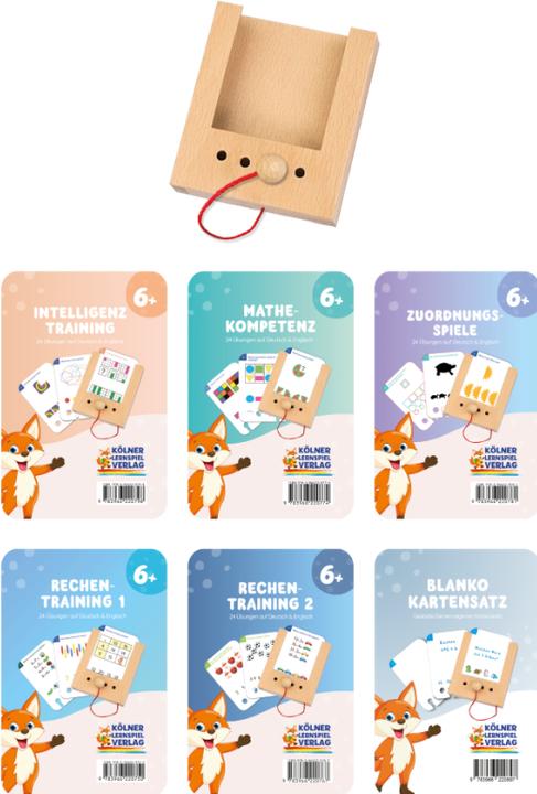 Lochkasten Set ab 6 Jahren mit 6 Kartensätzen (Deutsch)