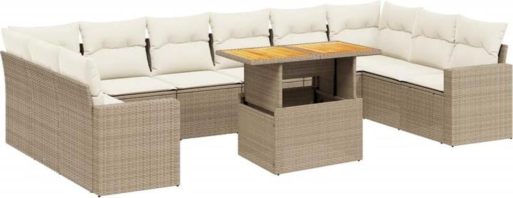 Immagine prodotto vidaXL Set di divani da giardino set da giardino gruppo di sedute da giardino 11 pezzi beige