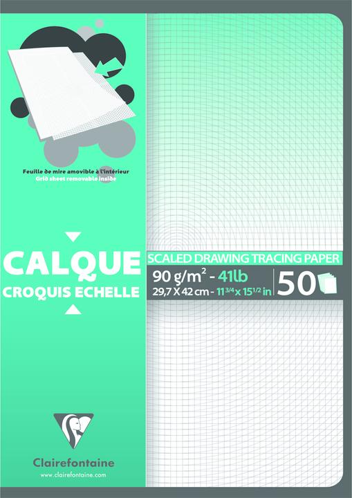 Produktbild Clairefontaine Technisches Zeichen (90 g/m², 120x)