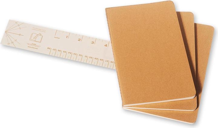 Image du produit Moleskine Cahier Grand Set de 3 (A6, À rayures, Couverture souple)