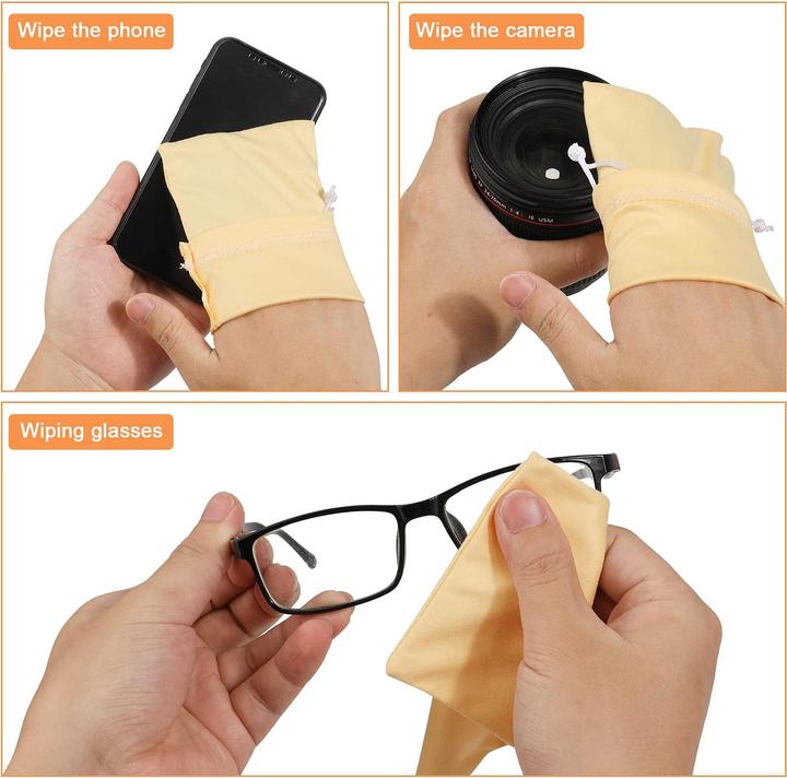 Produktbild Only-Bags.Store Mikrofaser Brillenetuis Sonnenbrillentaschen 6 Stück, Slip in Brillen Sonnenbrillentaschen