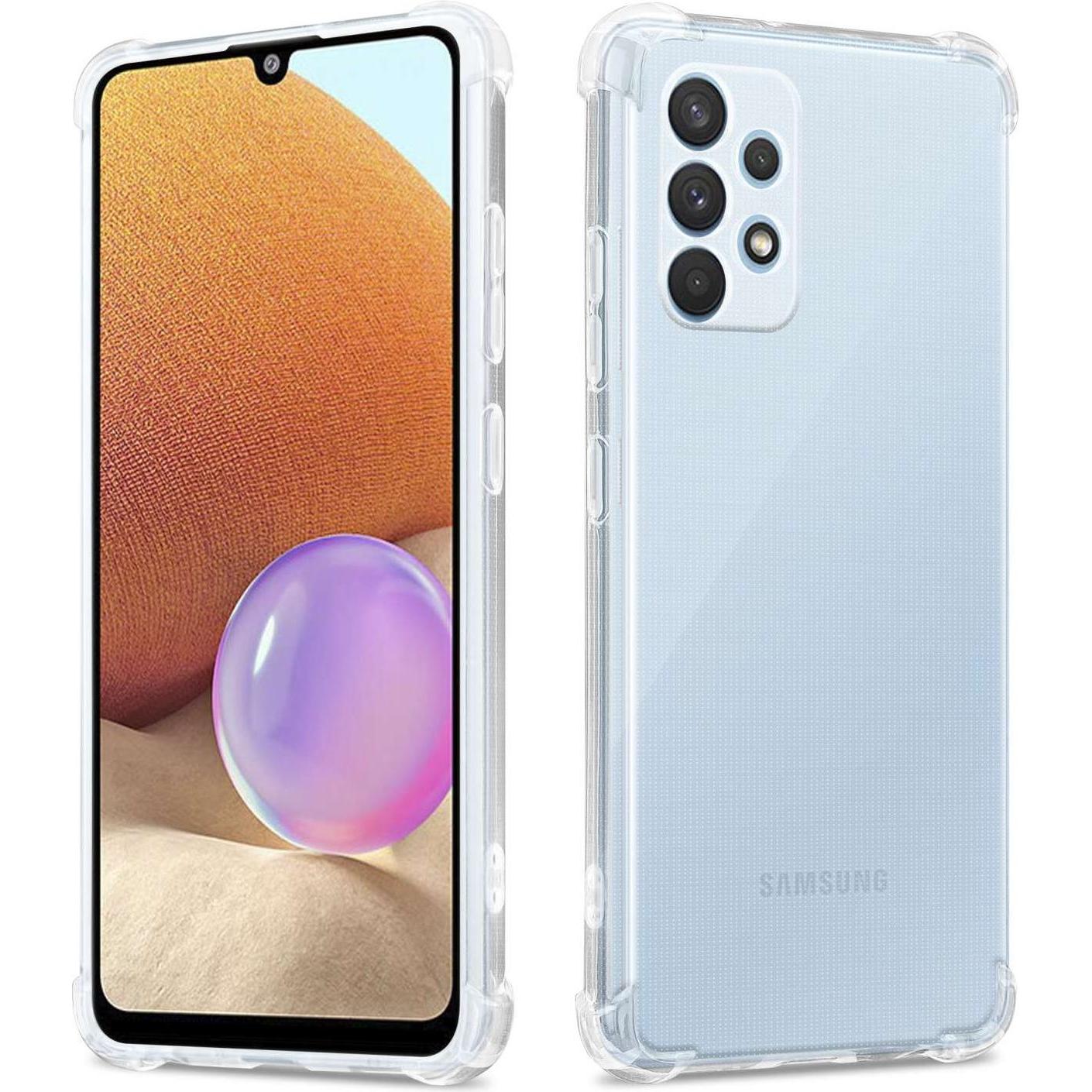 Cadorabo TPU Hülle für Samsung Galaxy A32 4G Ultra Slim (Samsung Galaxy A32), Smartphone Hülle, Transparent