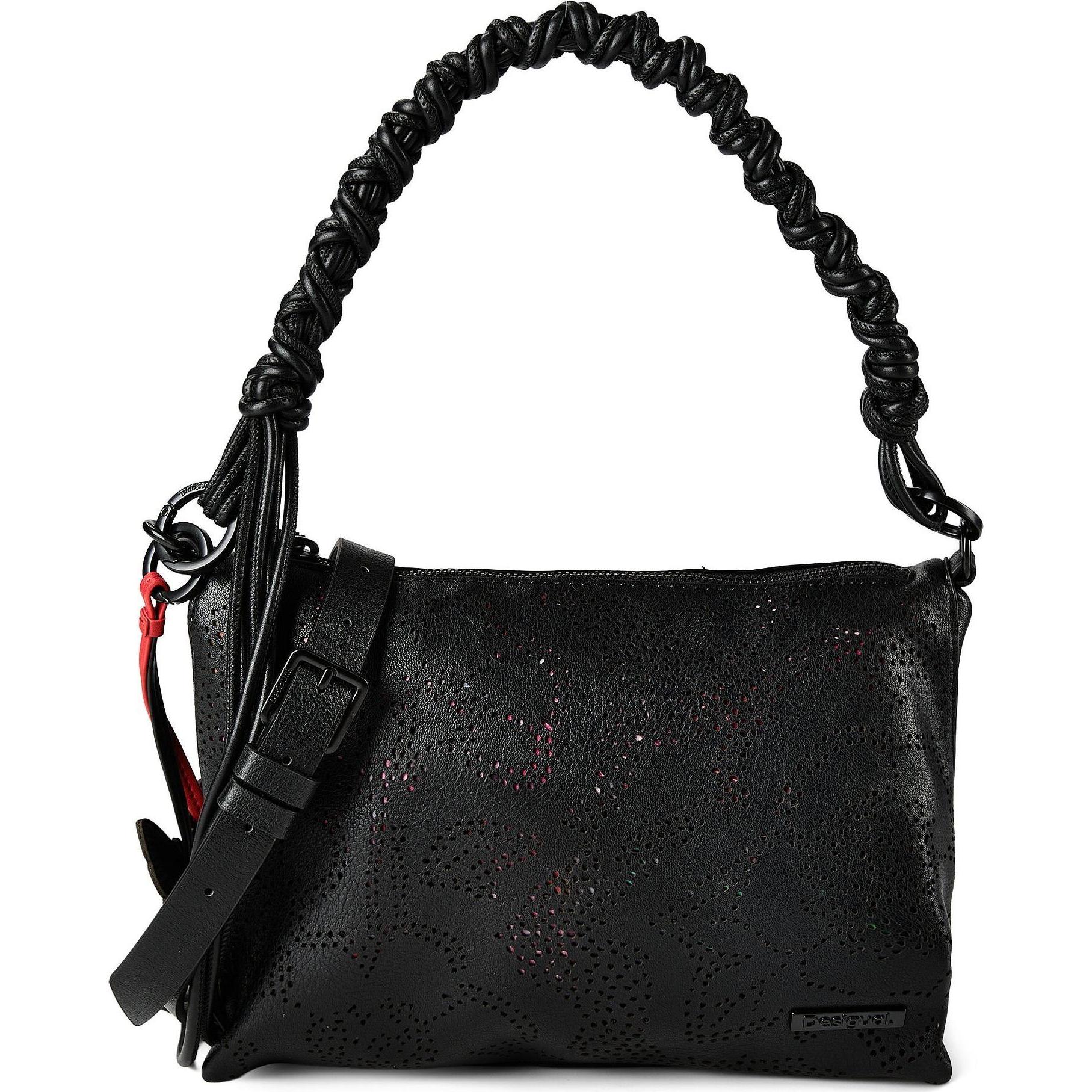 Desigual Donna Nero Donne, Borsetta, Paladio Crossbody Bag,