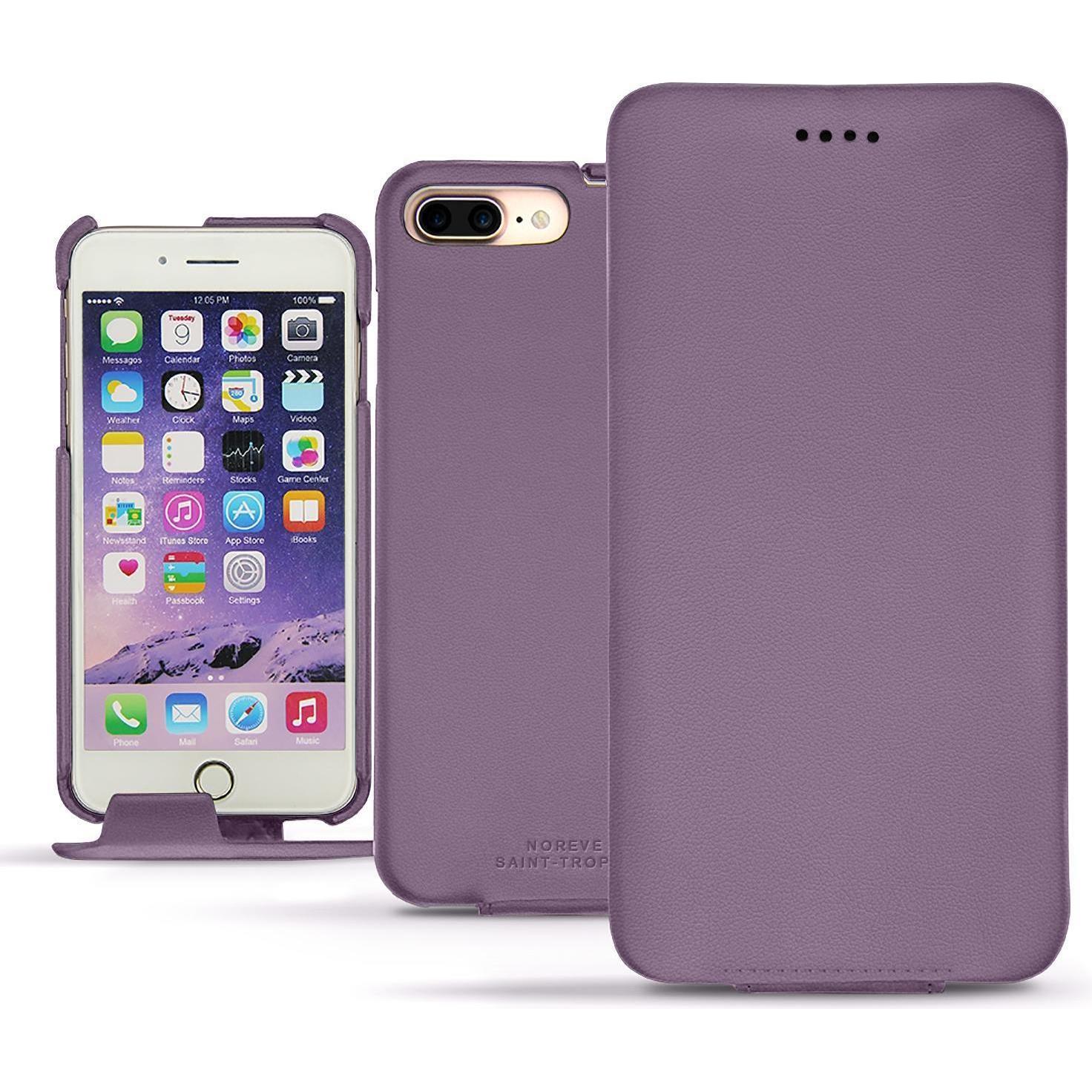 Noreve Lederschutzhülle vertikal (Apple iPhone 7 Plus), Smartphone Hülle, Beige