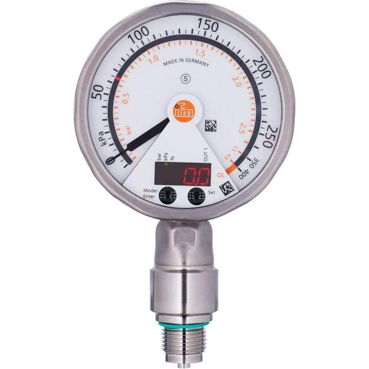 IFM Drucksensor 1 St. PG2436 -12 kPa bis 250 M12 1Öffner 1 Schliesser, Modulo elettronico