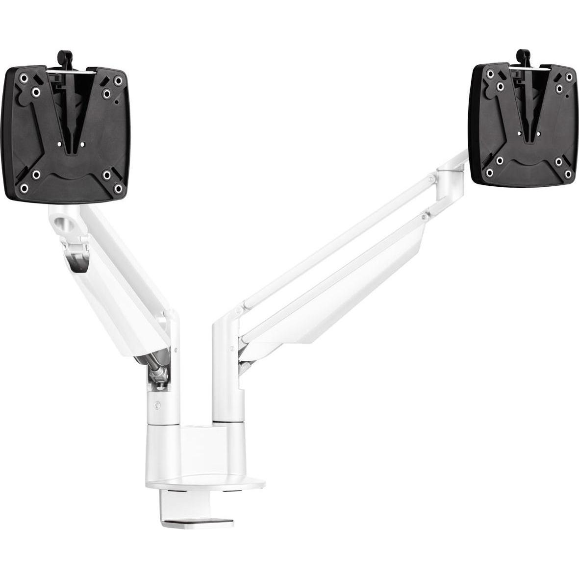 Novus Clu Duo C mit Tischbefestigung (Tisch, 27"), Monitor Halterung, Weiss