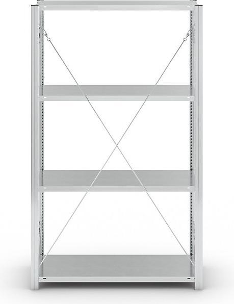 Actual product image eurokraft pro Shelf plug-in rack, galvanized