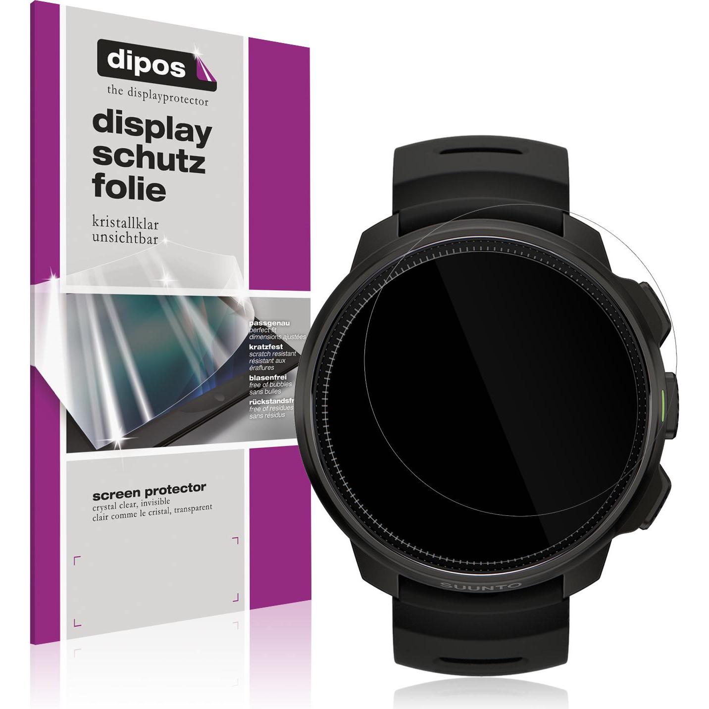 Dipos Schutzfolie Klar für Suunto Ocean, Smartwatch Schutzfolie, Transparent
