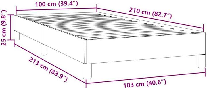 Produktbild vidaXL Boxspringbett (100 x 210 cm)