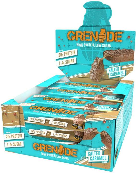 Grenade Carb Killa Chocolate Chip Salted Caramel Protein Bar (12x60g) (Chocolate, Nougat, Caramel, 12 pcs., 810 g)