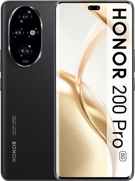 Productafbeelding Honor 200 Pro (512 GB, Zwart, 6.78", Dubbele SIM, 12 Mpx, 5G)