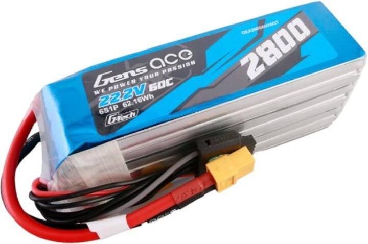 Produktbild Gens Ace G-Tech 2800mAh 22.2V 60C 6S1P Lipo Battery Pack with XT60 plug (22.20 V, 2800 mAh)