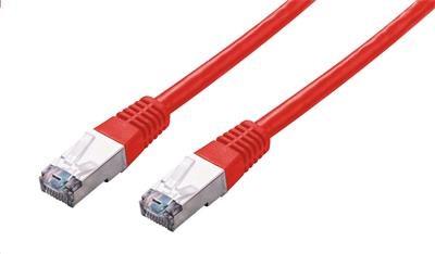 Produktbild C-Tech patchcord Cat5e cable, FTP, red, 0.25m (FTP, CAT5e, 0.25 m)