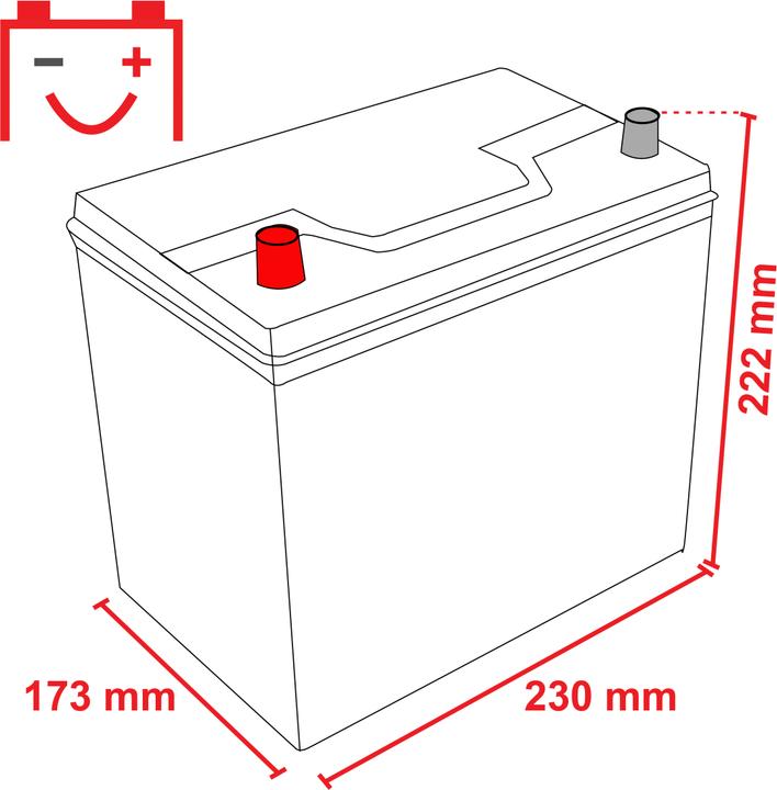 Actual product image Exide Excell (12 V, 60 Ah, 390 A)