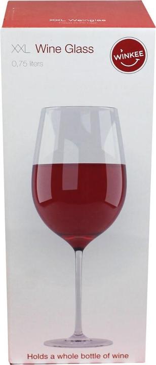 Produktbild Winkee XXL - Riesen Weinglas (75 cl, 1 Gläser, Rotweingläser)