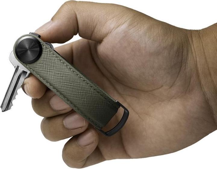 Actual product image Orbitkey Key Organiser Pro Leather olive