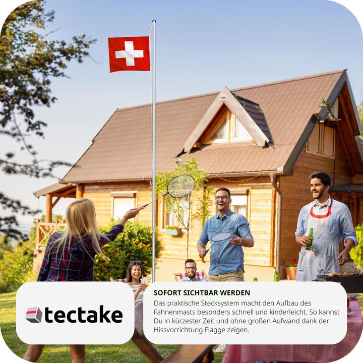 Produktbild tectake Fahnenmast