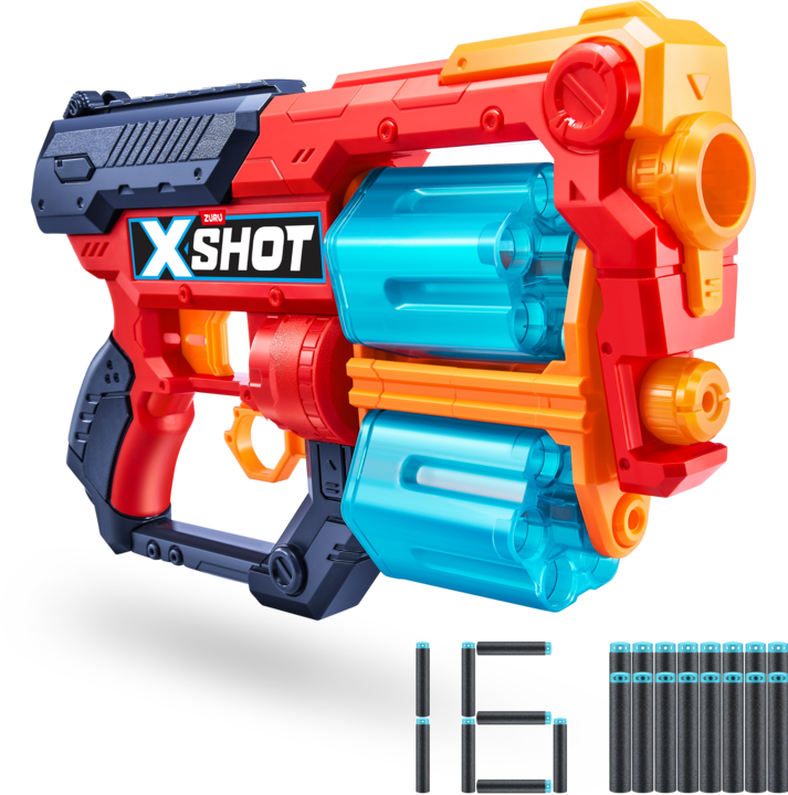Immagine prodotto Xshot X-Shot Excel Xcess con doppio tamburo automatico da 6 colpi e 16 dardi