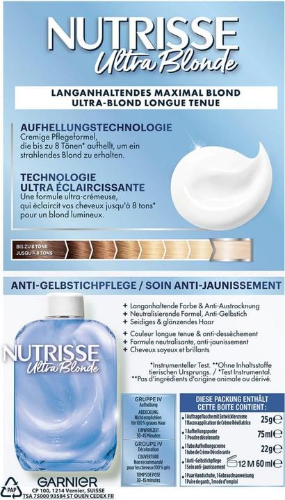 Produktbild Garnier Nutrisse Truly Bld (D+++ Maxi Aufheller)
