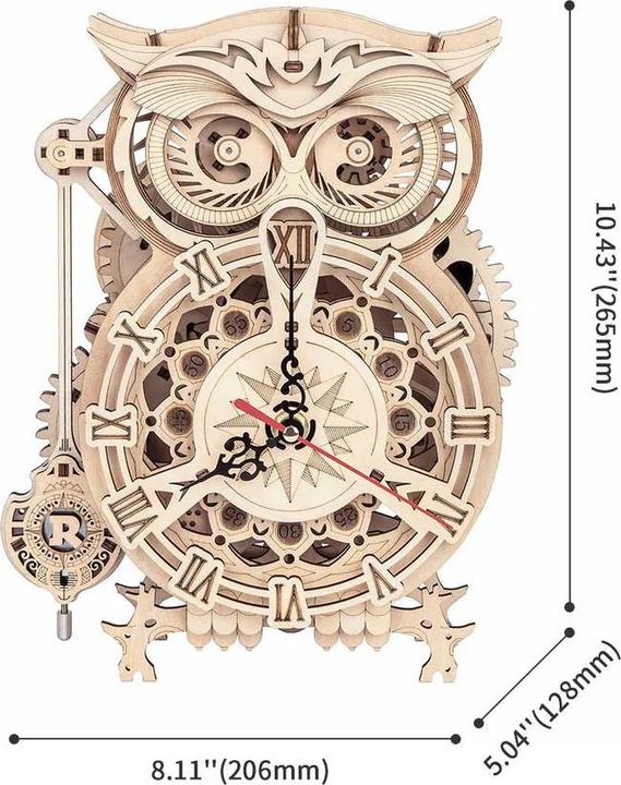 Immagine prodotto Rokr Orologio gufo Robotime