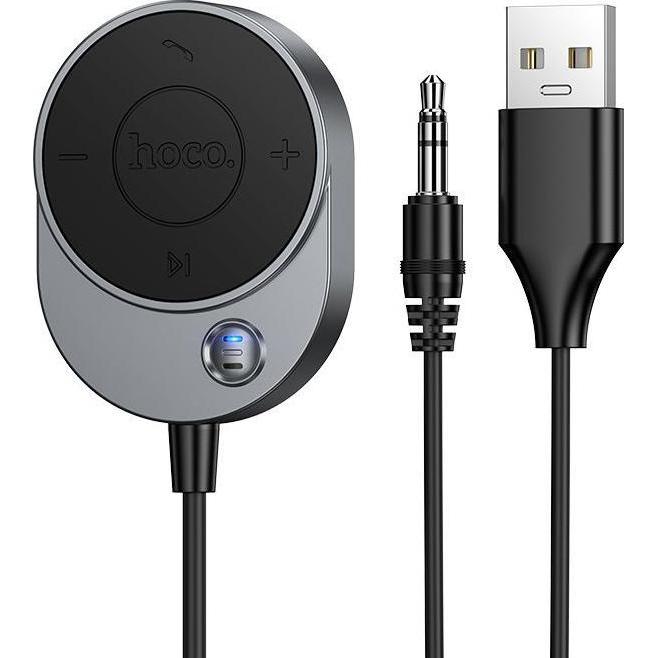 Hoco Ricevitore BT E150, Grigio (Ricevitore), Adattatore audio Bluetooth, Grigio