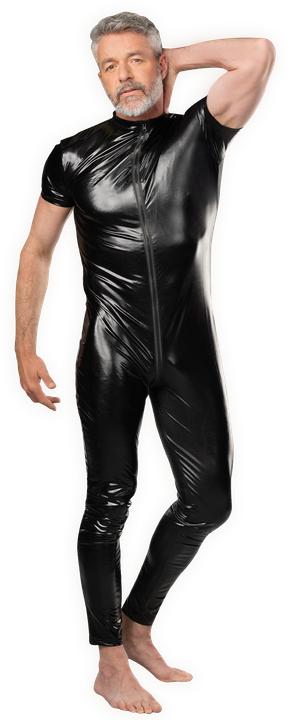 Amorable by Rimba Wetlook-Overall – Schwarz (L, M, S)