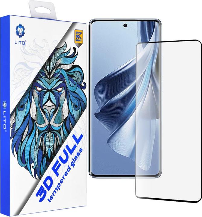 Produktbild Lito - 3D Full Cover - Oppo Reno10 - Black (OPPO Reno 10)