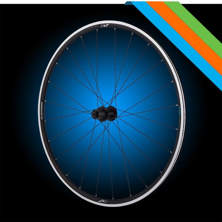 Actual product image Alexrims Alx210, 700 ° C, 24 mm taper, Tubeless Ready, V-brakes, QR clamp, weight 1922G (new) (Wheelset, 28")