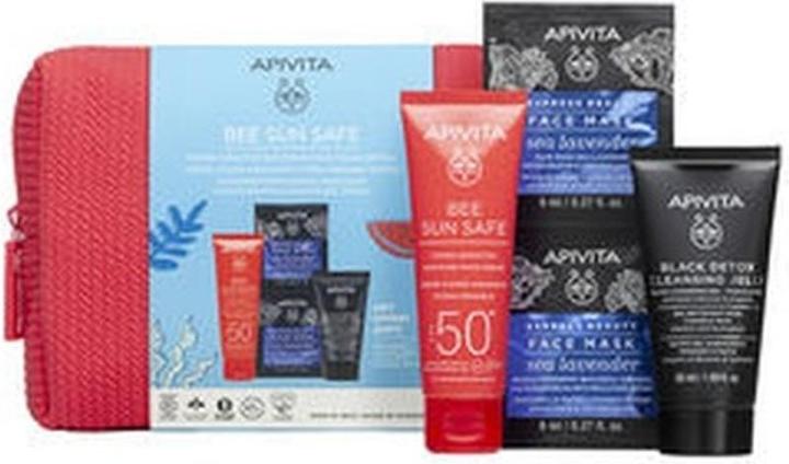 Immagine prodotto Apivita Bee Sun Safe Hydra Sensitive Soothing Facial Cream Spf50+ Case 5 Pieces (Crema solare, SPF 50+)