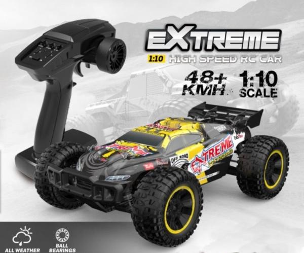 Productafbeelding Es-toys RC elektrische Buggy 1:10 met 2,4Ghz afstandsbediening, 48 Km/H, vierwielaandrijving - 1700 MAh (RTR Gereed voor gebruik)