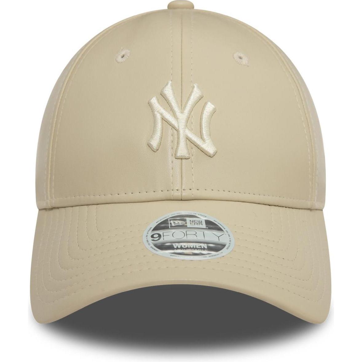 Thumbnail - New Era, Damen, Cap, 9Forty Damen Cap - KUNSTLEDER NY Yankees beige, Beige