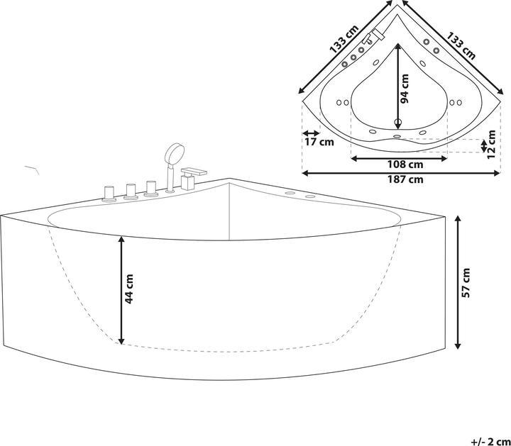 Produktbild Beliani Islita (263 l, 187 cm, 133 cm)